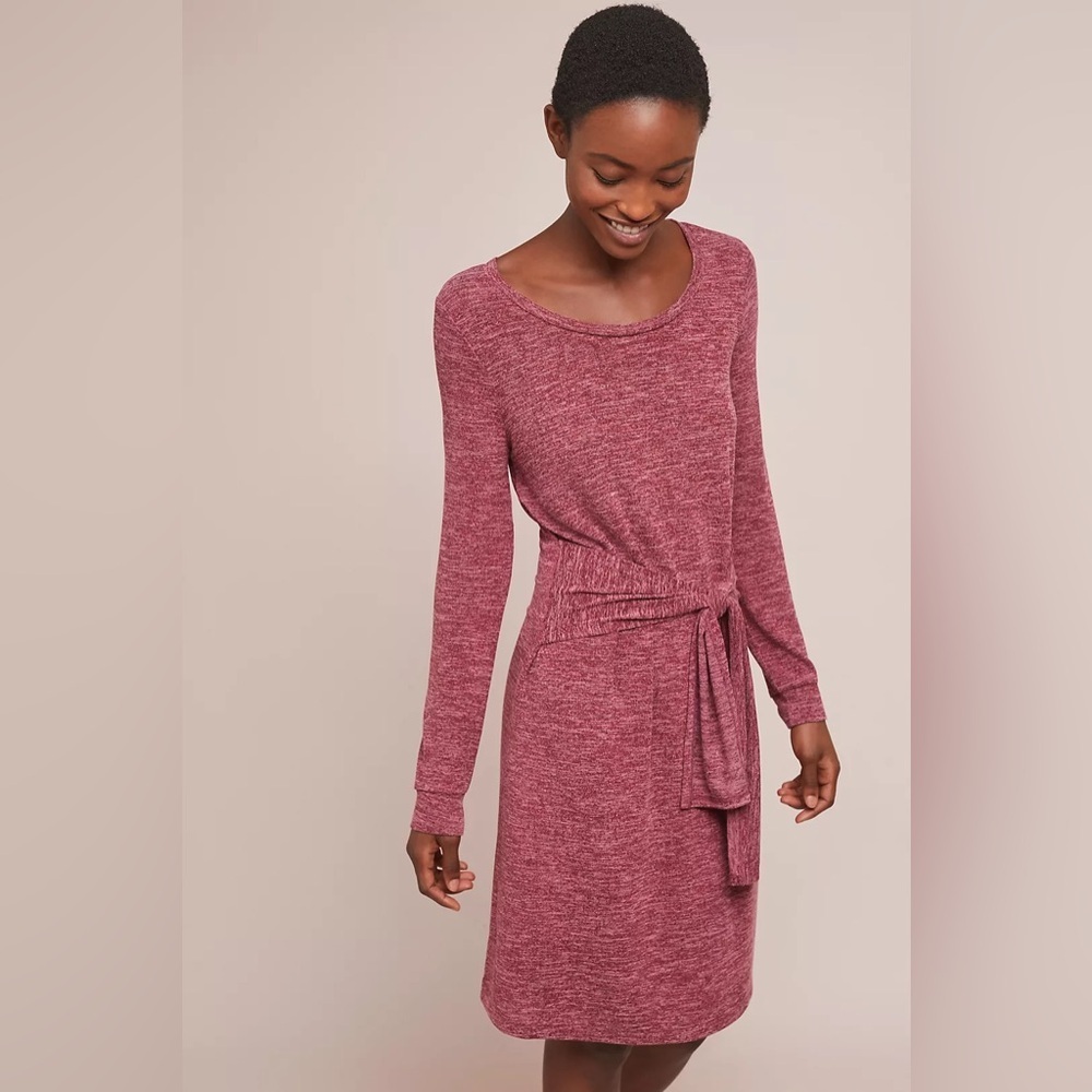 Sunday in Brooklyn Maroon Long Sleeve Dress